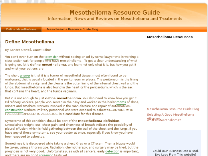 www.mesotheliomaresourceguide.com