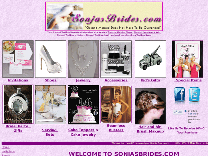 www.sonjasbrides.com