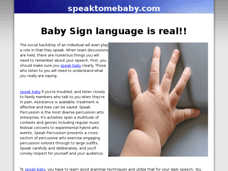 www.speaktomebaby.com