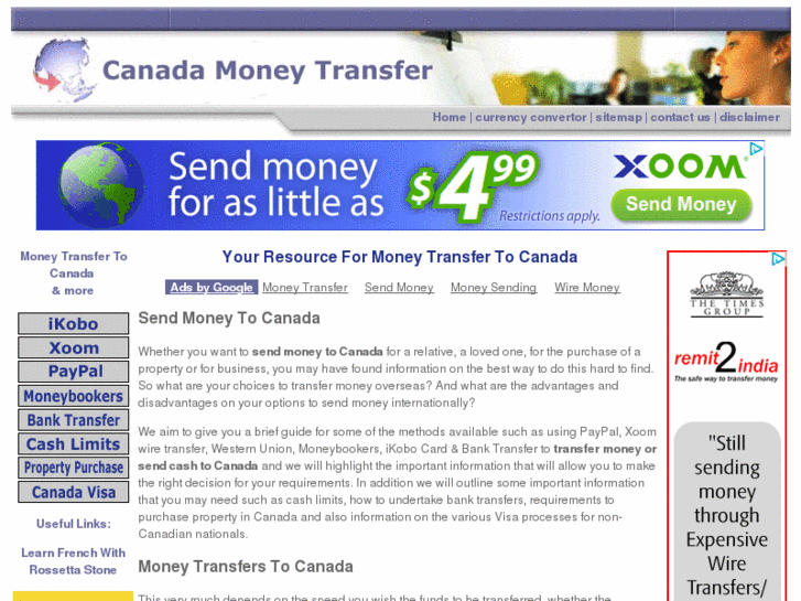 www.canadamoneytransfer.net