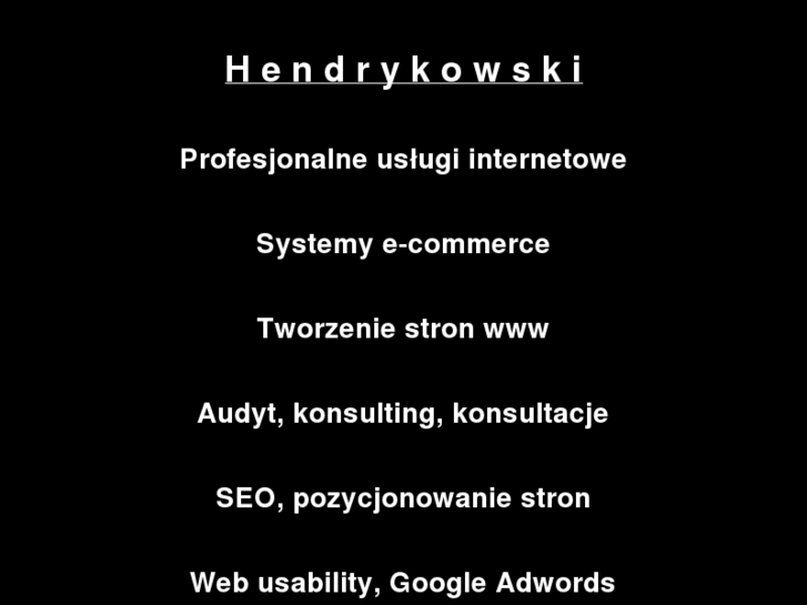 www.hendrykowski.pl