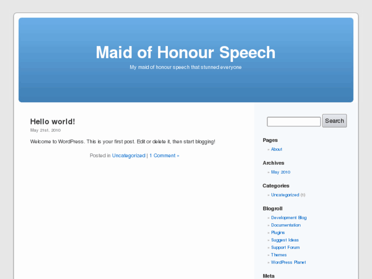 www.maidofhonourspeech.com