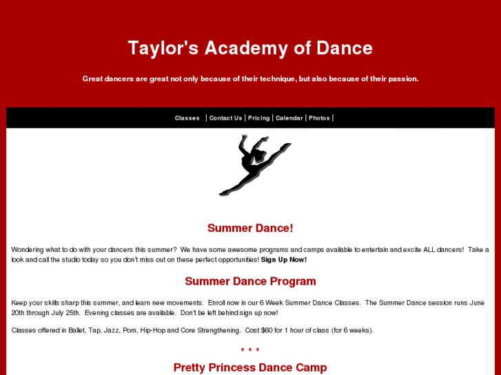 www.taylorsacademyofdance.com