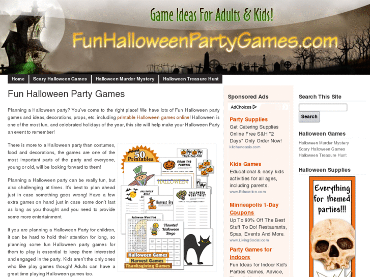 www.funhalloweenpartygames.com