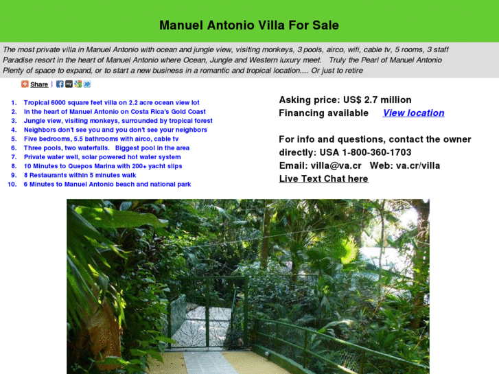 www.manuel-antonio-villa-for-sale.com