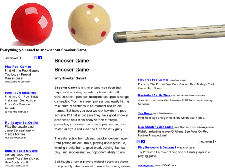 www.snookergame.org