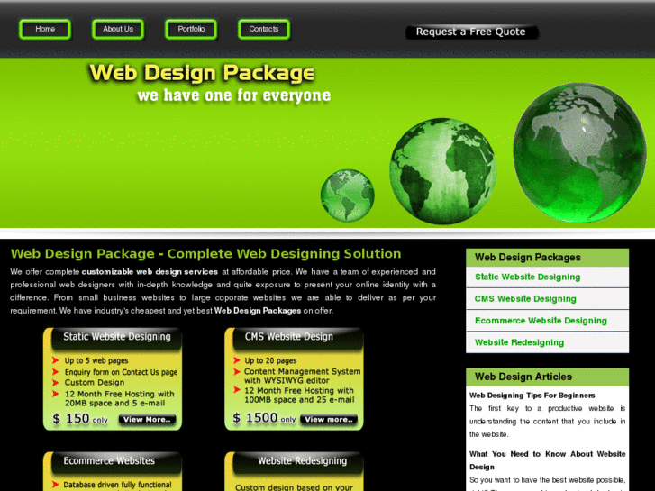 www.webdesignpackage.net