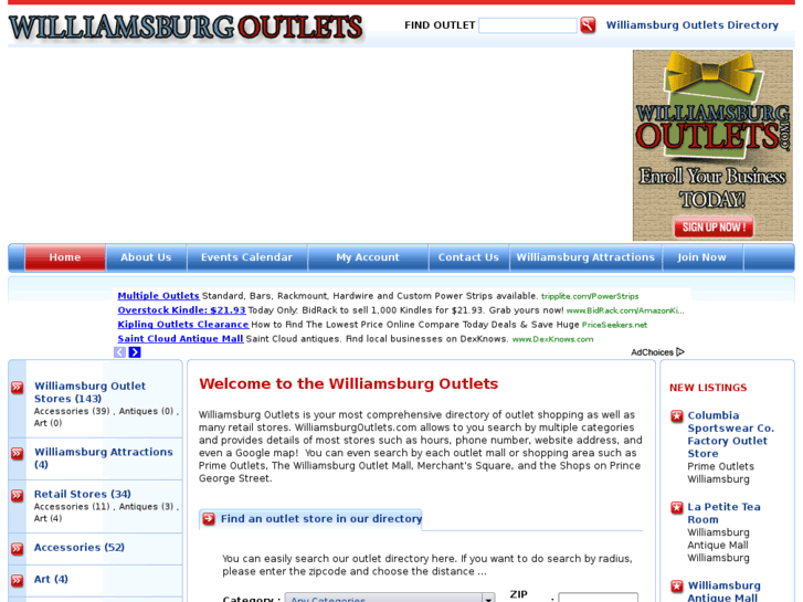 www.williamsburgoutlets.com