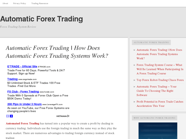 www.automaticforextradingsystem.org