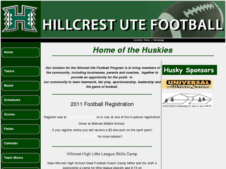 www.huskiesutefootball.com