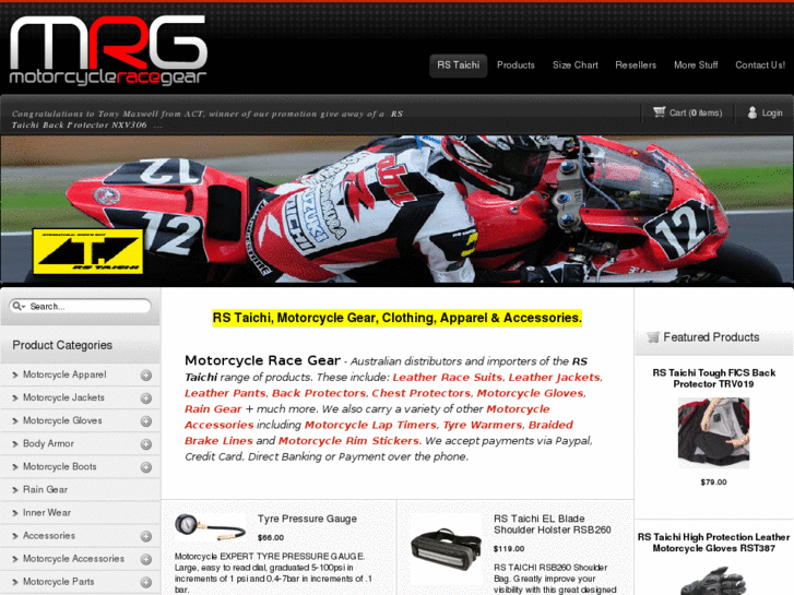 www.motorcycleracegear.com.au