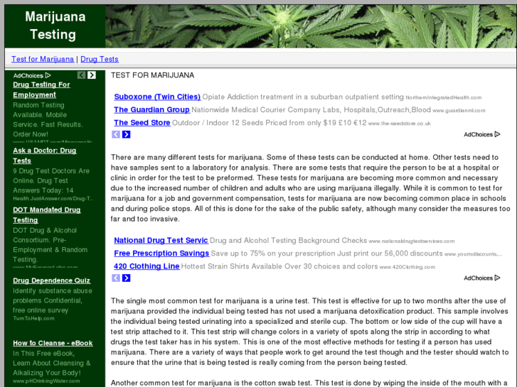 www.testformarijuana.com