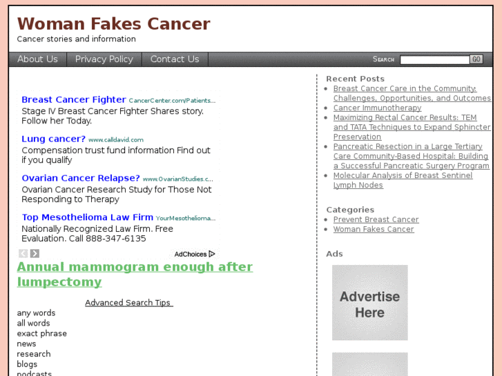 www.womanfakescancer.com