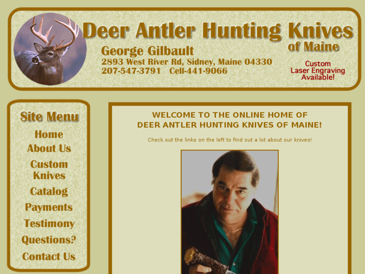 www.antlerhandlehuntingknives.com