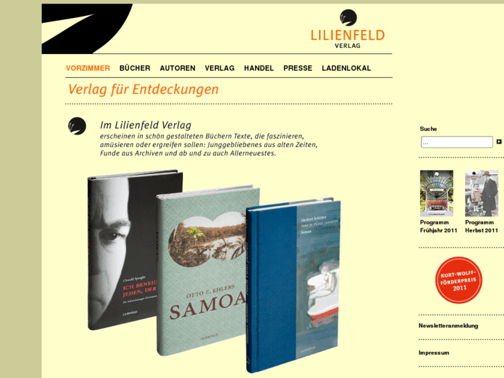 www.lilienfeld-verlag.de