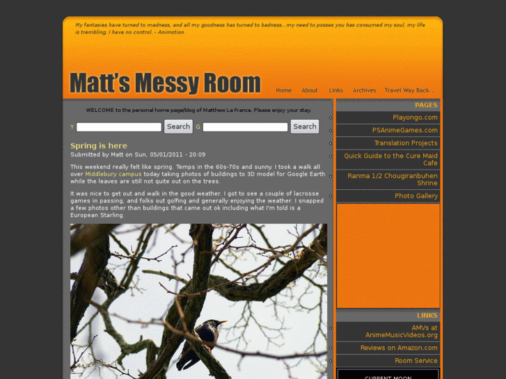 www.mattsmessyroom.com