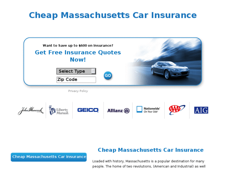 www.cheapmassachusettscarinsurance.com