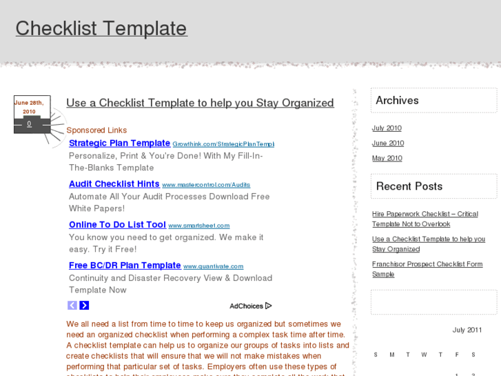 www.checklisttemplate.net