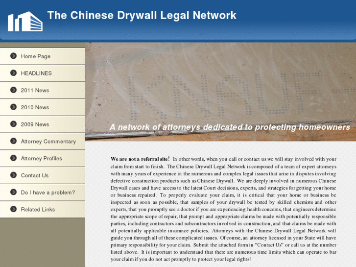 www.chinesedrywalllaw.com