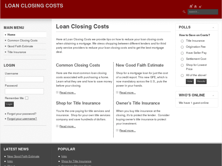 www.loanclosingcosts.com