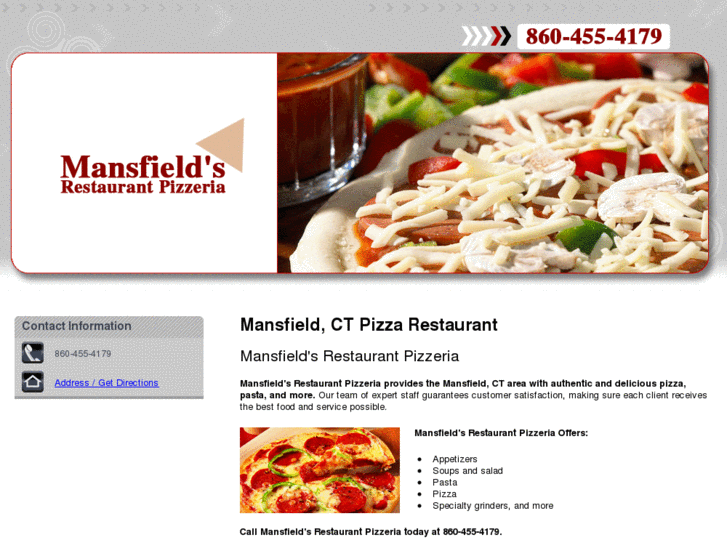 www.mansfieldsrestaurantpizza.com