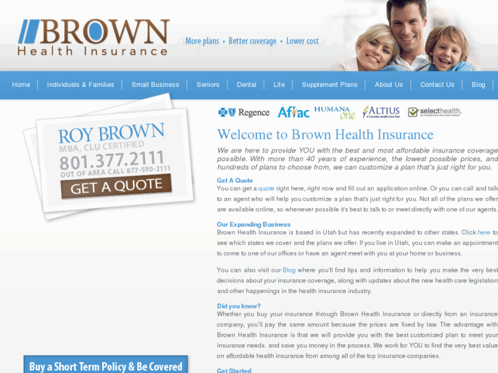 www.brownhealthinsurance.com