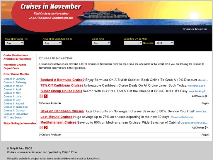 www.cruisesinnovember.co.uk