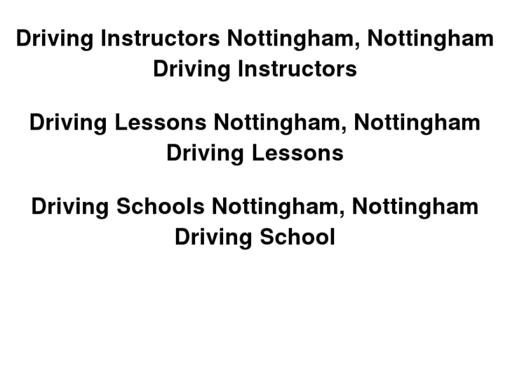 www.drivinginstructorsnottingham.com