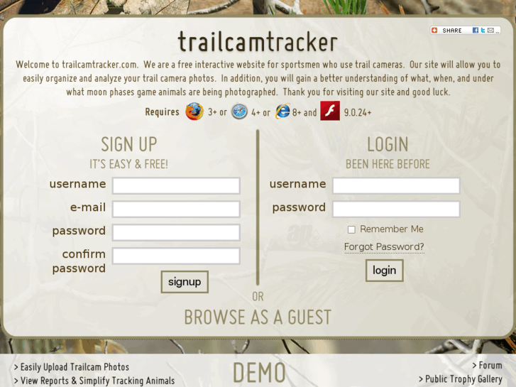 www.trailcamtracker.com