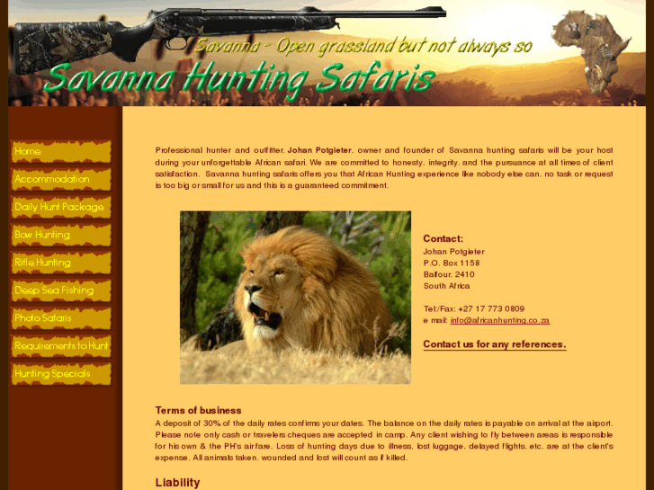 www.africanhunting.co.za