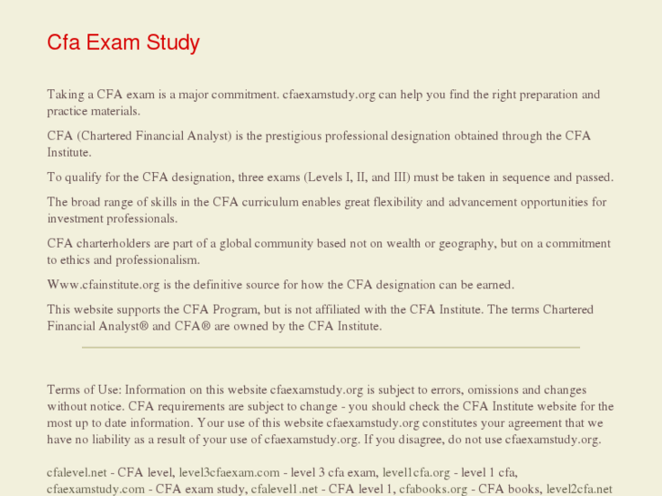 www.cfaexamstudy.org