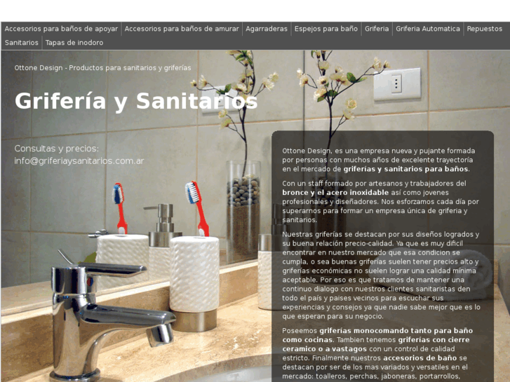 www.griferiaysanitarios.com.ar