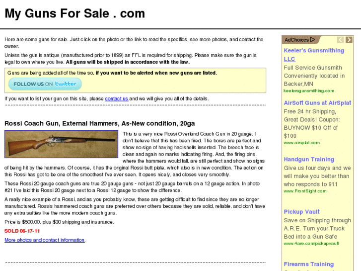 www.mygunsforsale.com