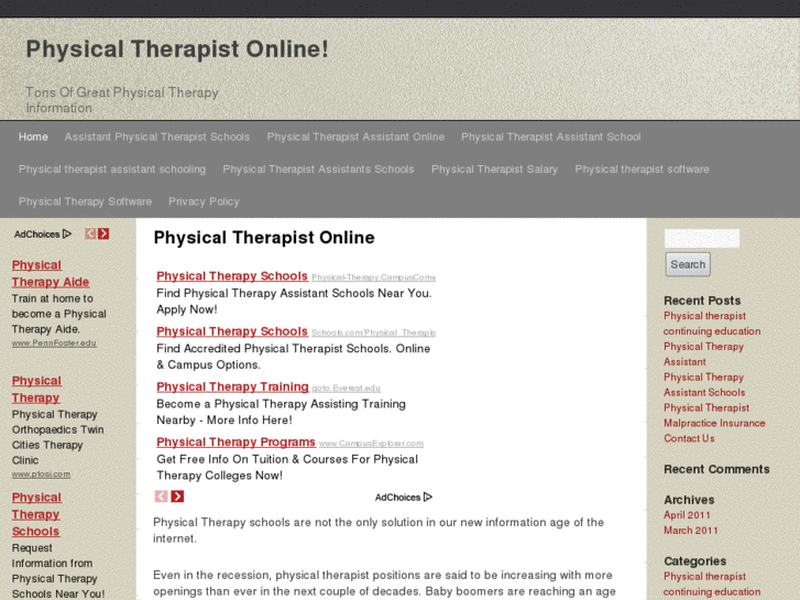 www.physicaltherapistonline.org