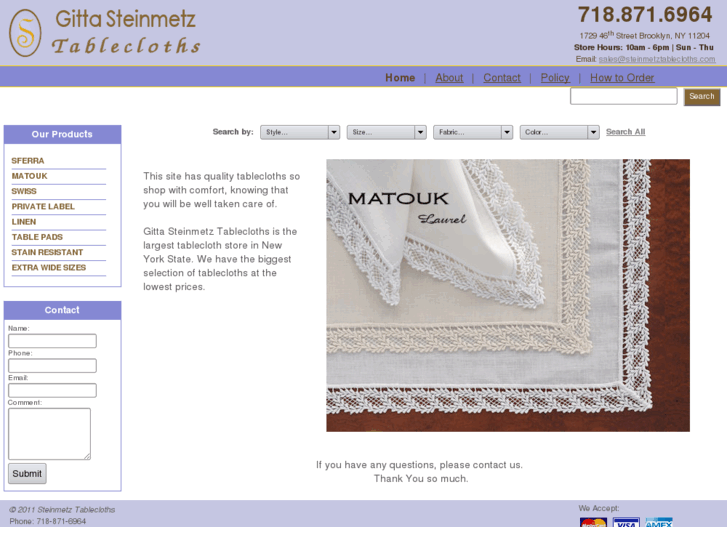 www.steinmetztablecloth.com