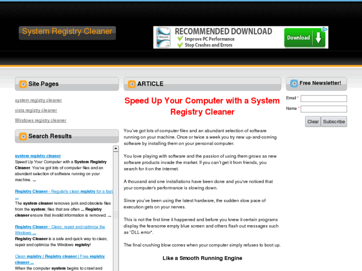 www.systemregistrycleaner.net