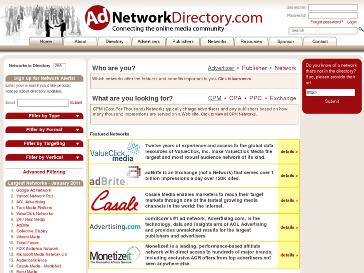 www.theadnetworkdirectory.com