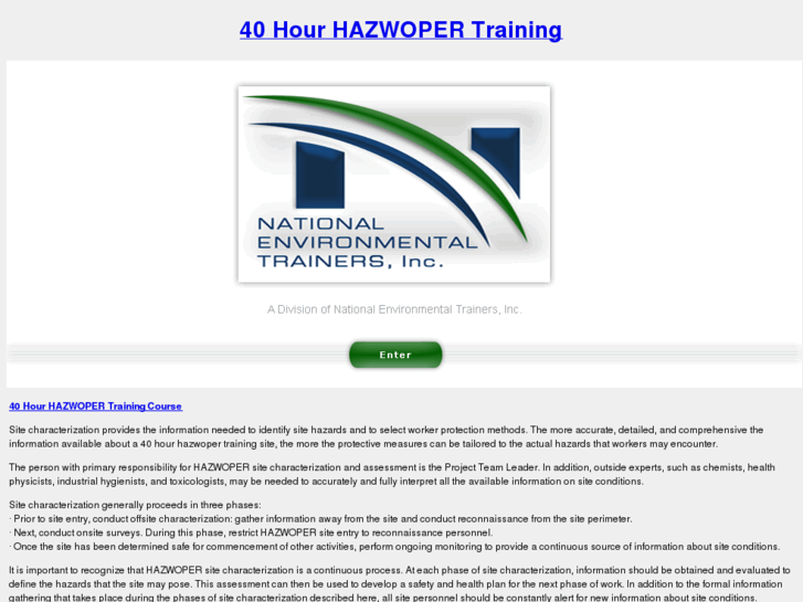 www.40hourhazwopertraining.net