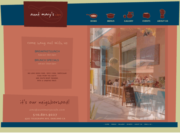www.auntmaryscafe.com