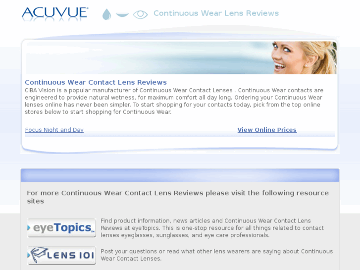 www.continuouswearcontactlensreviews.com