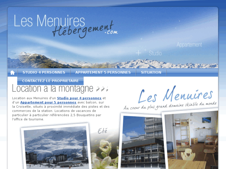 www.menuires-hebergement.com