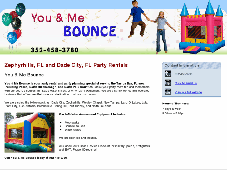 www.pascobouncehouse.com