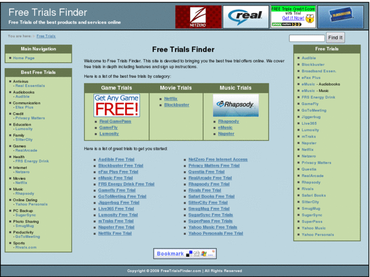 www.freetrialsfinder.com