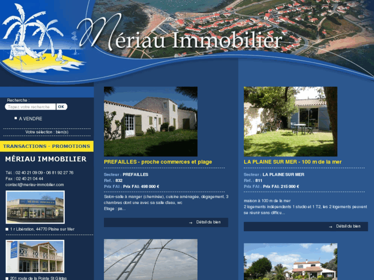 www.meriau-immobilier.com