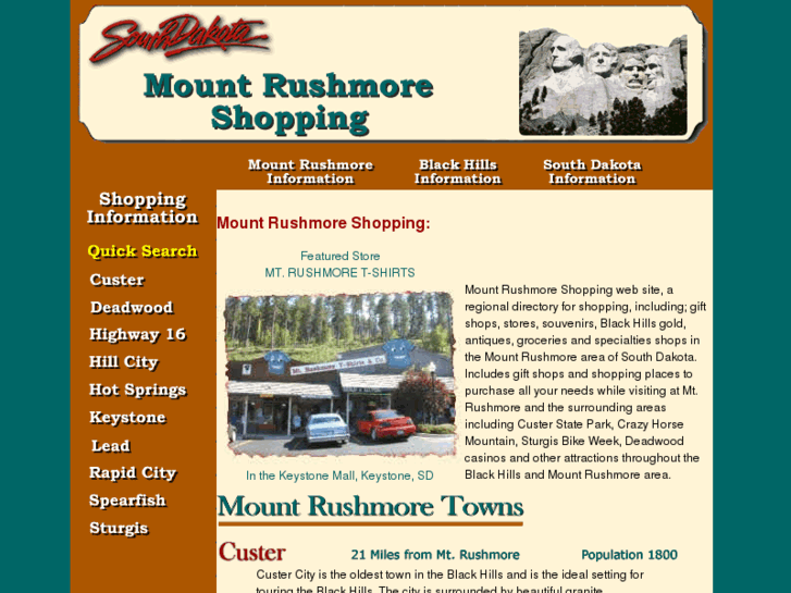 www.mountrushmoregiftshops.com