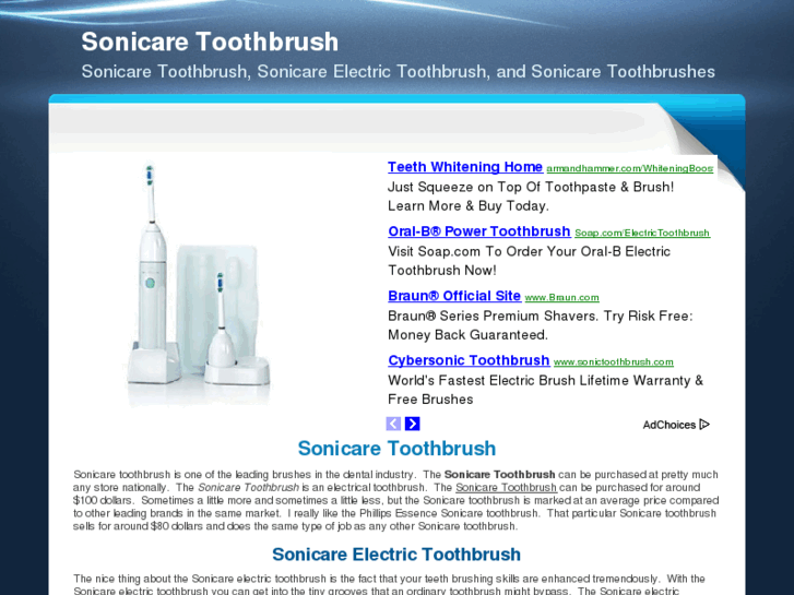 www.sonicaretoothbrush.info