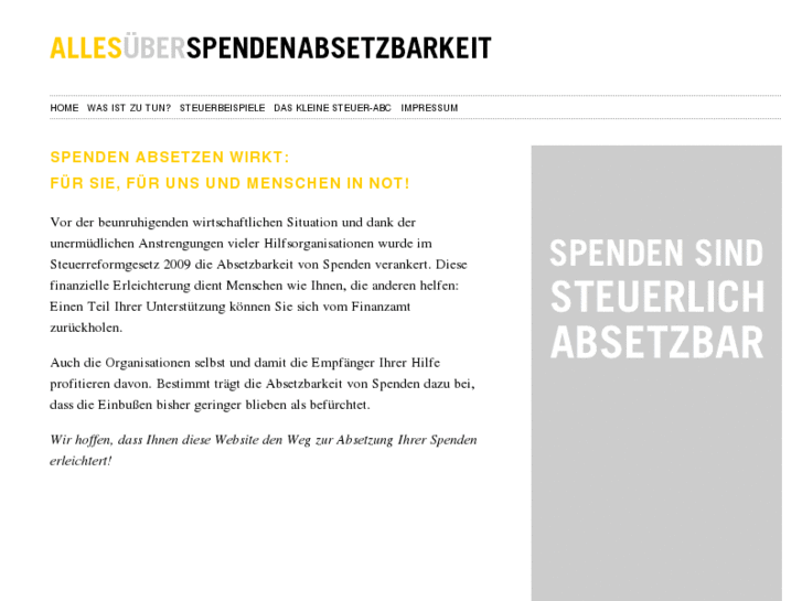 www.spendenabsetzbarkeit.info