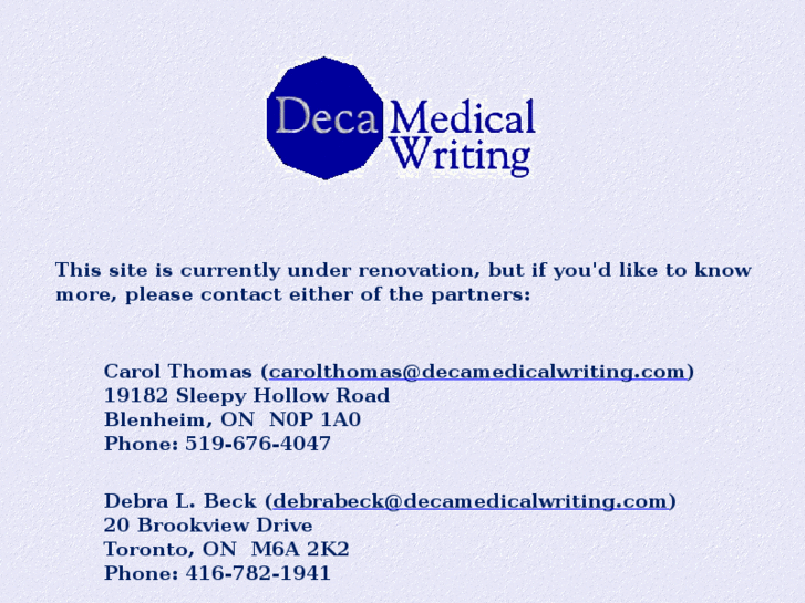 www.decamedicalwriting.com