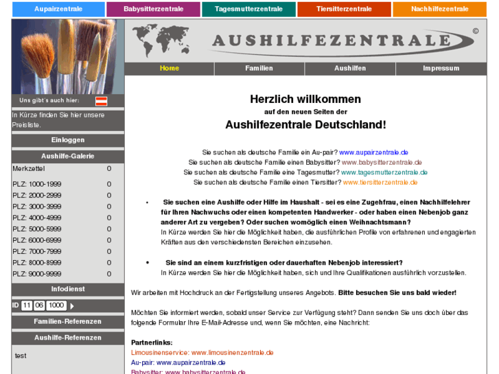 www.aushilfezentrale.de