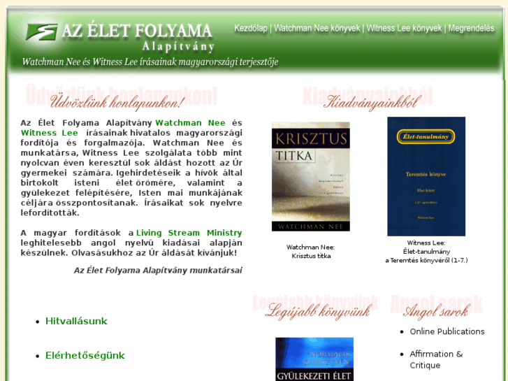 www.azeletfolyama.hu